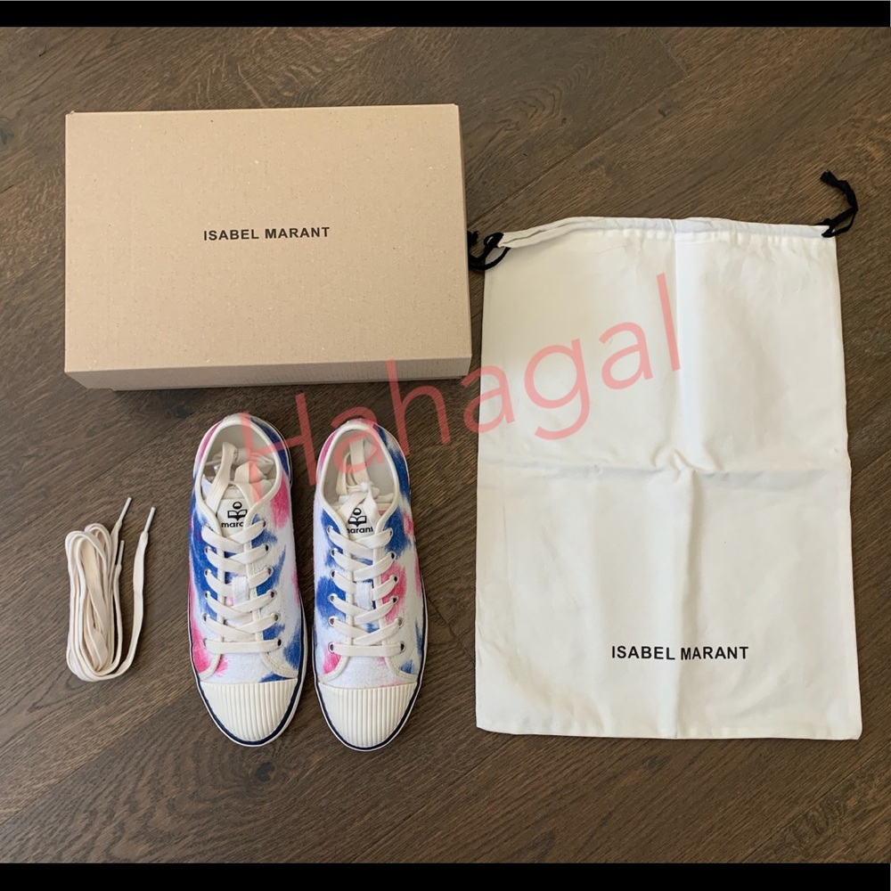 ISABEL MARANT Binkoo Ikat Canvas Sneakers - Picture 12 of 12